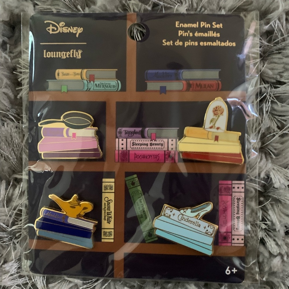 COPY - Loungefly Disney Princess Books Pin Set